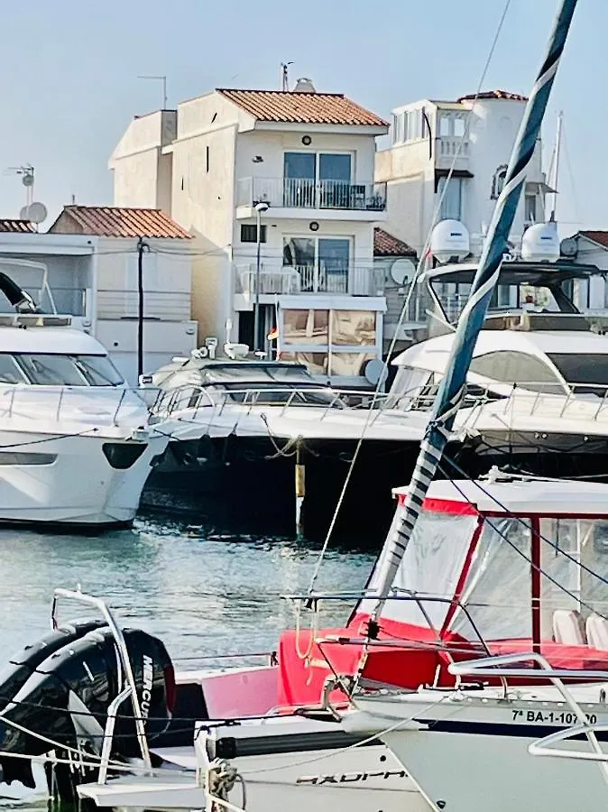 Apt Port Rhodes C, 2 Chbres, 2 Terrasses, Vue Sur Canal Principal De La Marina Et Sur Les Pyrenees Apartamento Empuriabrava Espanha