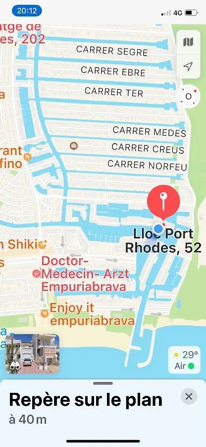 Apt Port Rhodes C, 2 Chbres, 2 Terrasses, Vue Sur Canal Principal De La Marina Et Sur Les Pyrenees Daire Empuriabrava İspanya