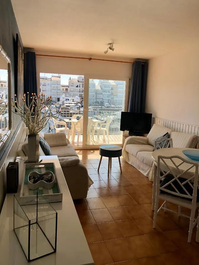 Apt Port Rhodes C, 2 Chbres, 2 Terrasses, Vue Sur Canal Principal De La Marina Et Sur Les Pyrenees Apartment Empuriabrava