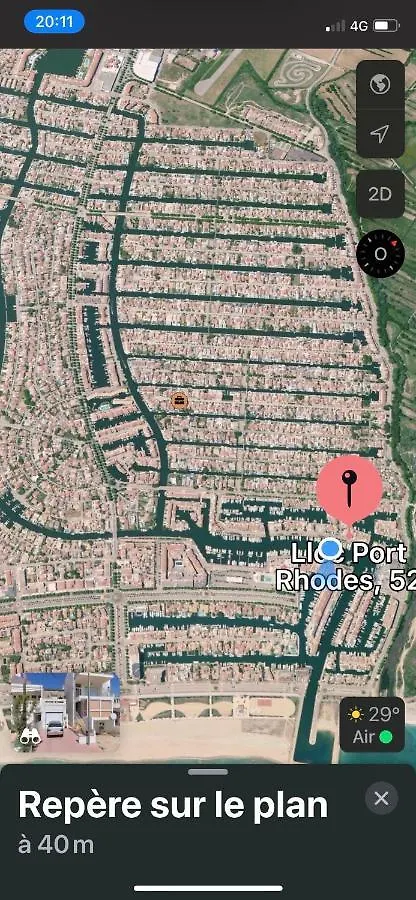 Apt Port Rhodes C, 2 Chbres, 2 Terrasses, Vue Sur Canal Principal De La Marina Et Sur Les Pyrenees Apartment Empuriabrava